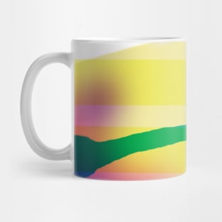 Tropical Abstract Wave Art Mug